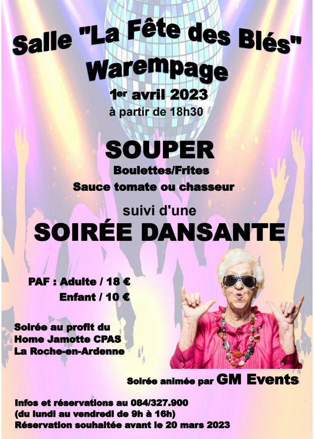 Venez faire la fête avec nous le 1er avril prochain ! Venez faire la fête avec nous le 1er avril prochain !